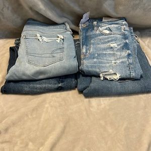 Lot of American eagle jeans